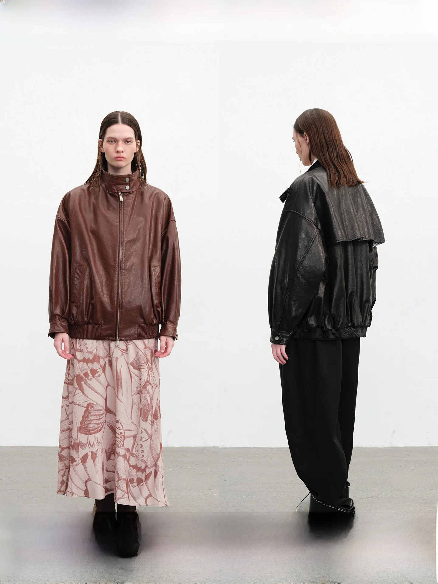 

Куртка из искусственного меха с воротником-стойкой, ветрозащитная, из вощеной козьей кожи, для непогоды в Нью-Йорке, повседневная, с длинными рукавами