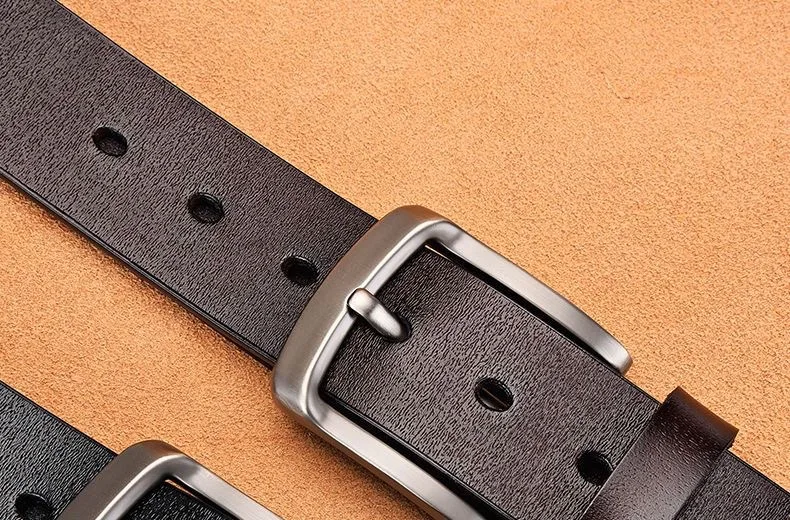 Guter und Günstiger Herren Retro-Dornschließen-Gürtel Geeignet für Formelle Anlässe Hohe Kosteneffizienz Casual Anzug-Hosen-Gürtel Design – Detail 17