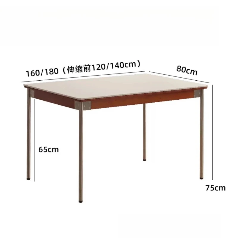 

Выдвижной обеденный стол из каменной плиты, средневековый черный складной обеденный стол, комбинация стола и стула