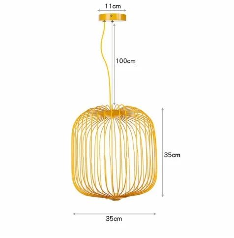 Foscarini Spaken Hanglamp minimalistische Vogelkooi Hanglamp voor Villa Lobby Trap Home Decor trap Italiaanse verlichting