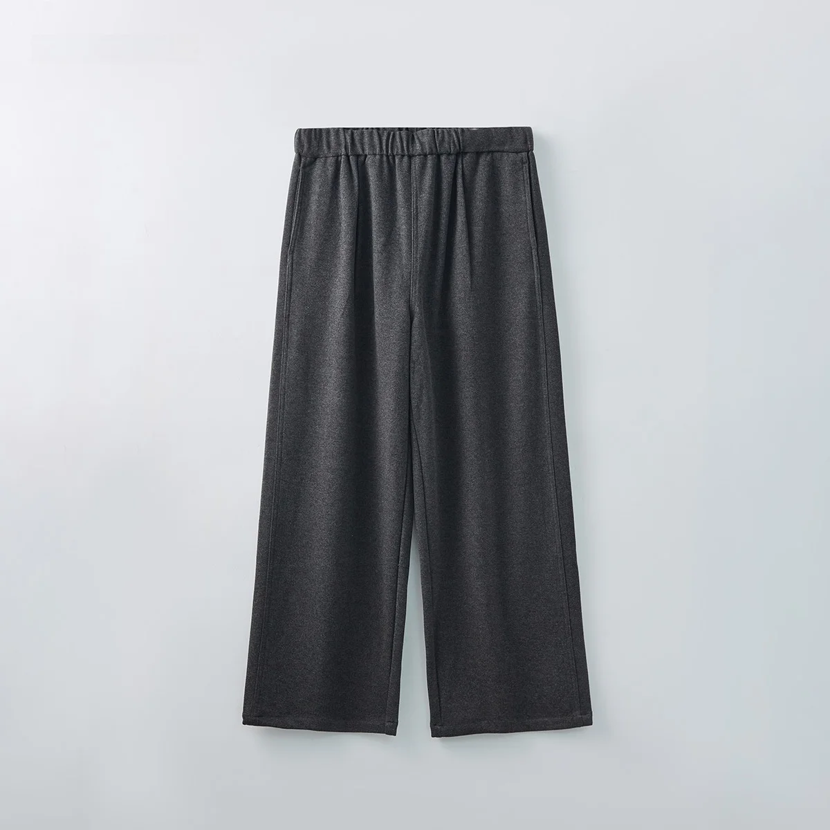 

Men's Casual Wide Leg Pants Winter Loose Fit Wool Blend Anti-Wrinkle Draped Feel Soft Comfortable Trousers for Men And Women