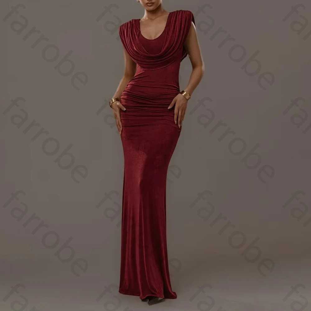

Solid Luxury Pleated Slimming Evening Dresses Elegant Celebrity Dress Exquisite High Quality Prom Party Gowns Women Customized