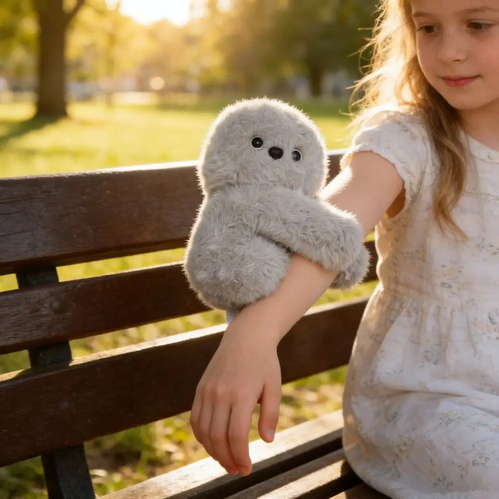 

Плюшевый браслет-обнимашка в виде совы, милый плюшевый браслет-кукла-сова на запястье, плюшевая повязка на запястье в виде совы, рождественская игрушка