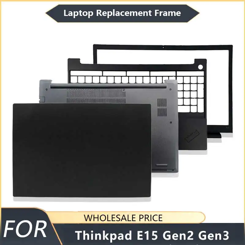 

NEW For Thinkpad E15 Gen2 Gen3 Black Laptop LCD Back Cover/Front Bezel/Hinges/Palmrest/Bottom Case/keyboard