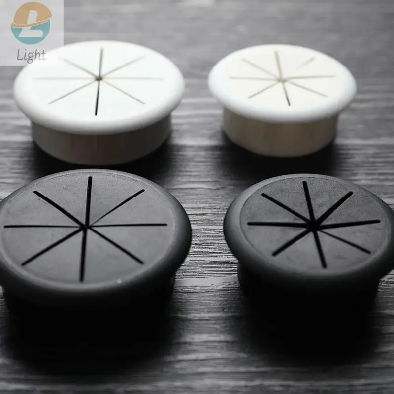 1Pc Flexible Silicone Cable Hole Cover Desk Cord Grommet Rubber Grommets