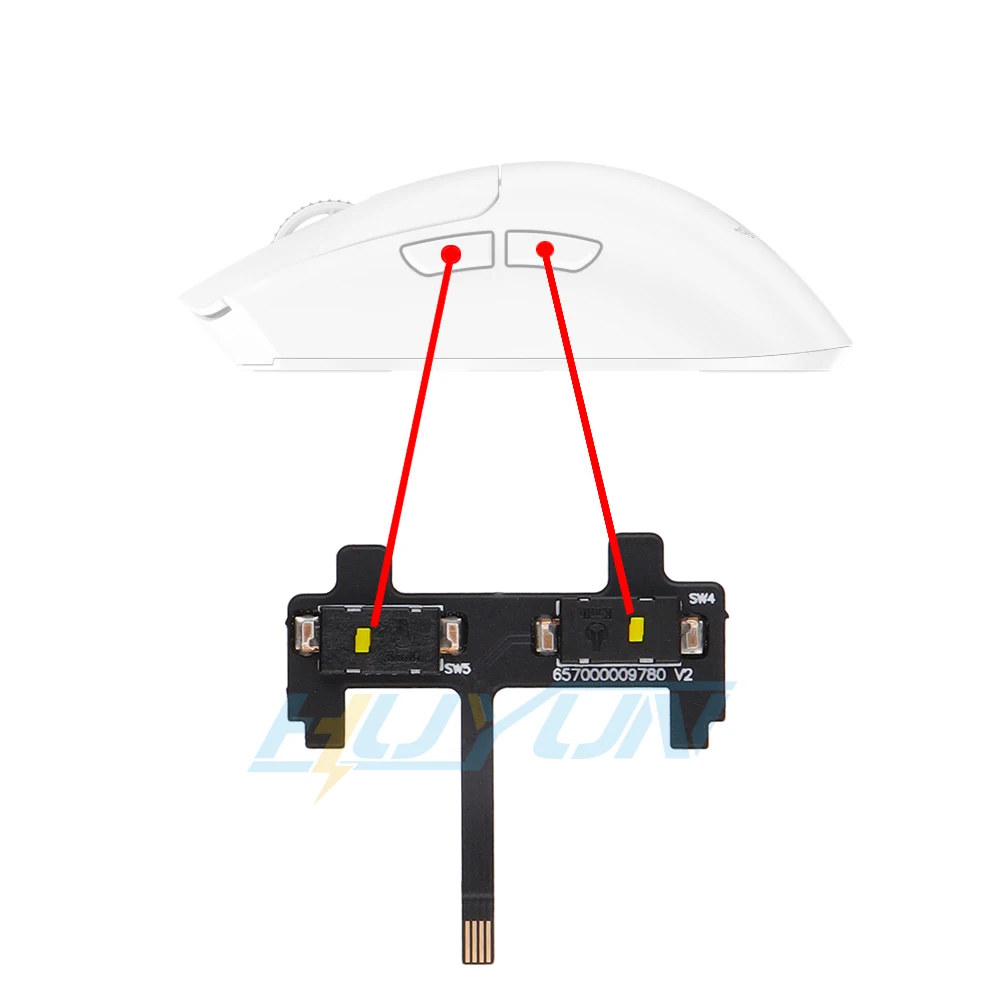 

Side key board assembly switch accessories for Raz.er Deathadder V3 PRO Mouse