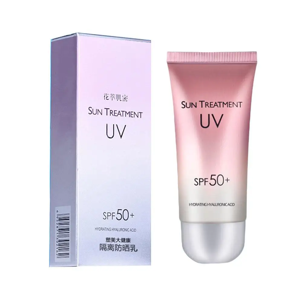 SPF50+ Whitening Sunscreen Waterproof Facial Body Sun Cream Anti Sun Protect Skin Black Double Skin Care 60ml Cream