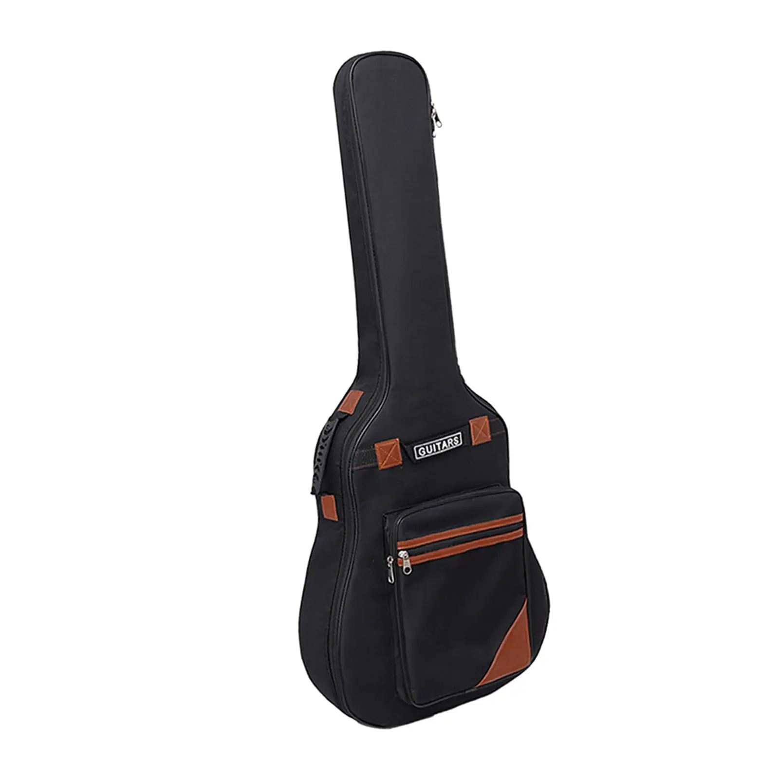 Waterproof Electric Guitar Bag Case Adjustable Straps Sturdy Zipper Lightweight Impact Resistance 43cmx108cm Black Oxford Cloth