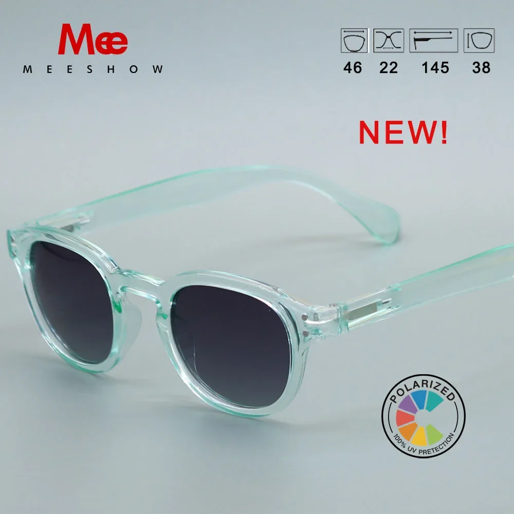 Meeshow Design Classic Men Women Retro Fashion Sunglasses crystal Chic Round Frame 100% UV Protection Nylon Lens Sun glasses - Image 5