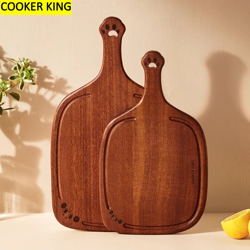 

Древянная разделочная доска COOKER KING с ручкой, разделочная доска для кухонной резки пиццы, сыра и сервировочная доска