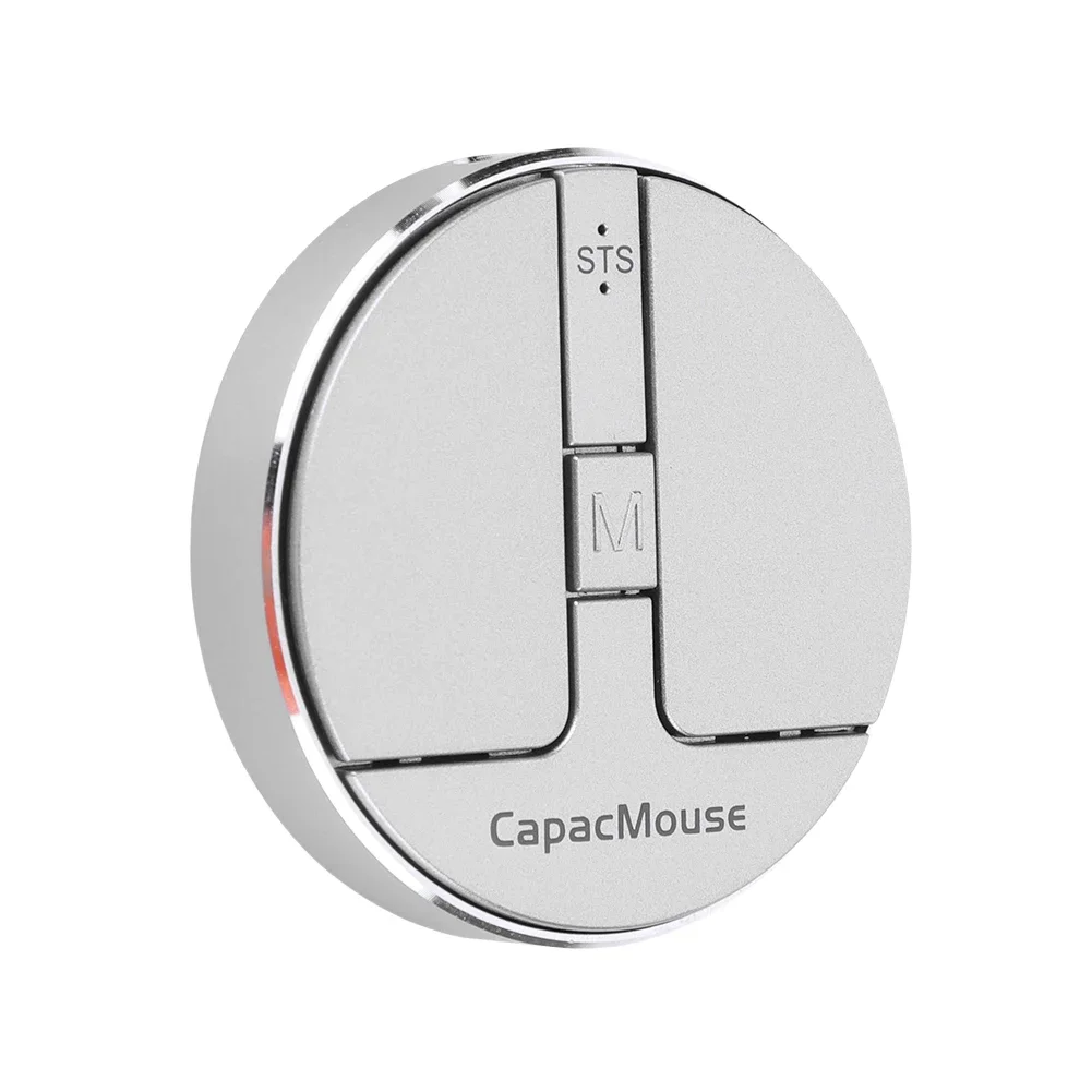 Wireless Mouse 3 Mode BT 5.2/2.4G/USB Computer Mice 3 Adjustable DPI Rechargeable Mini Capacitive Mouse With USB Receiver For PC