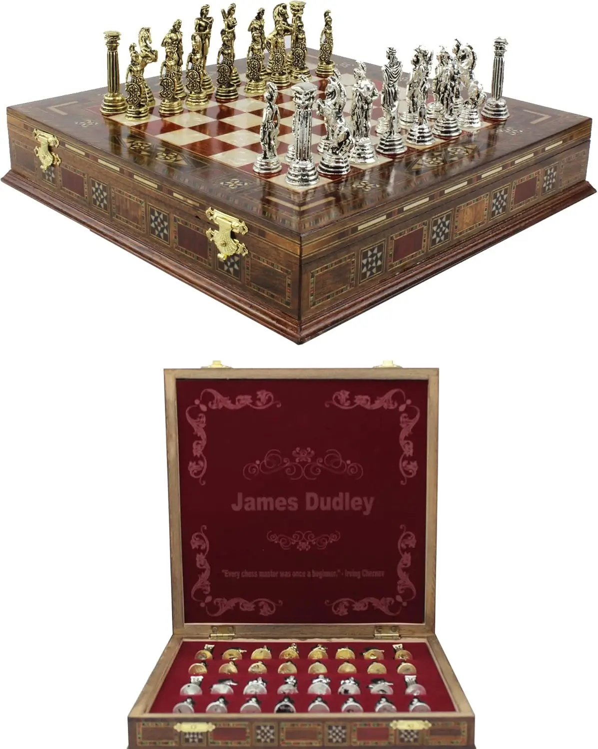 

Custom Chess Set - Personalized Chess Set - Gift Idea