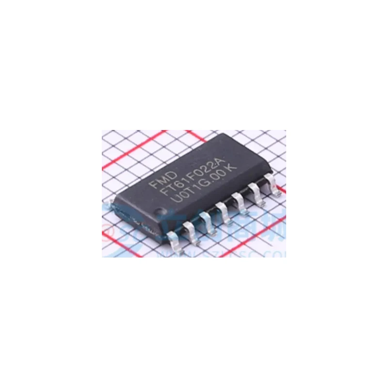 

10PCS FT61F022A 61F022A code FMD SOP14-pin ADC+PWM type microcontroller