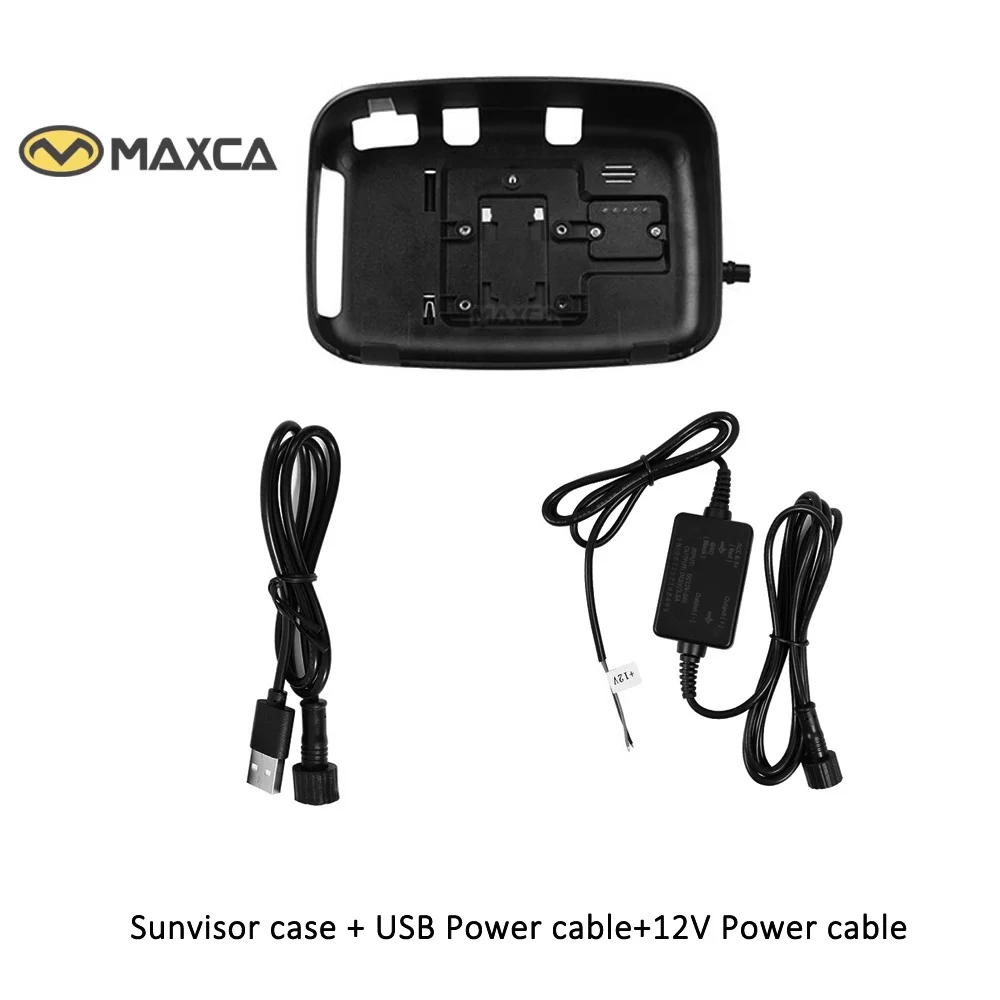 

Sunvisor Case and Power Cable for Maxca C5 Pro Android Auto Apple Carplay Motorcycle Navigator multimedia player Scree