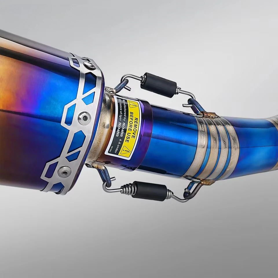 ZONTES 350E Motorcycle Exhaust Titanium Alloy Muffler System Modification