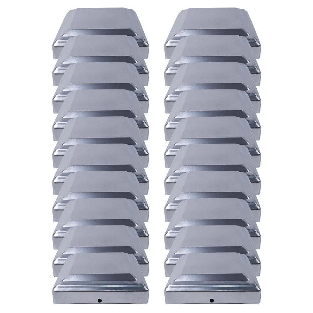 

4x4 Inch Covers Moisture Protection Garden Protection Attractive Silver Finish Enhances Aesthetic Appeal Set Of 20 Pieces