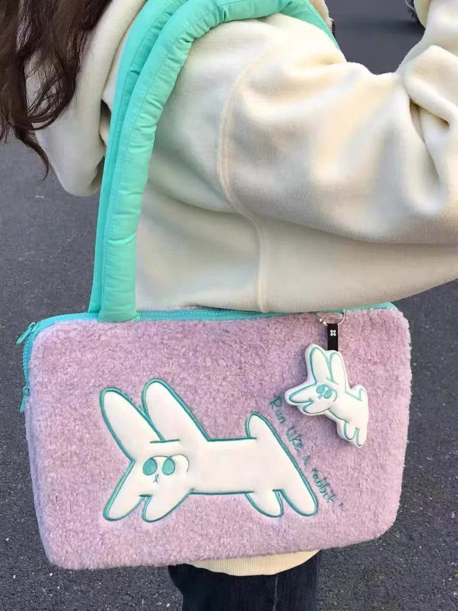 

Ins Cute cartoon Purple Laptop Handbag Case 13" 13.3" 14" 14.1" For Macbook Accessories Shockproof Laptops Sleeve Notebook Cover