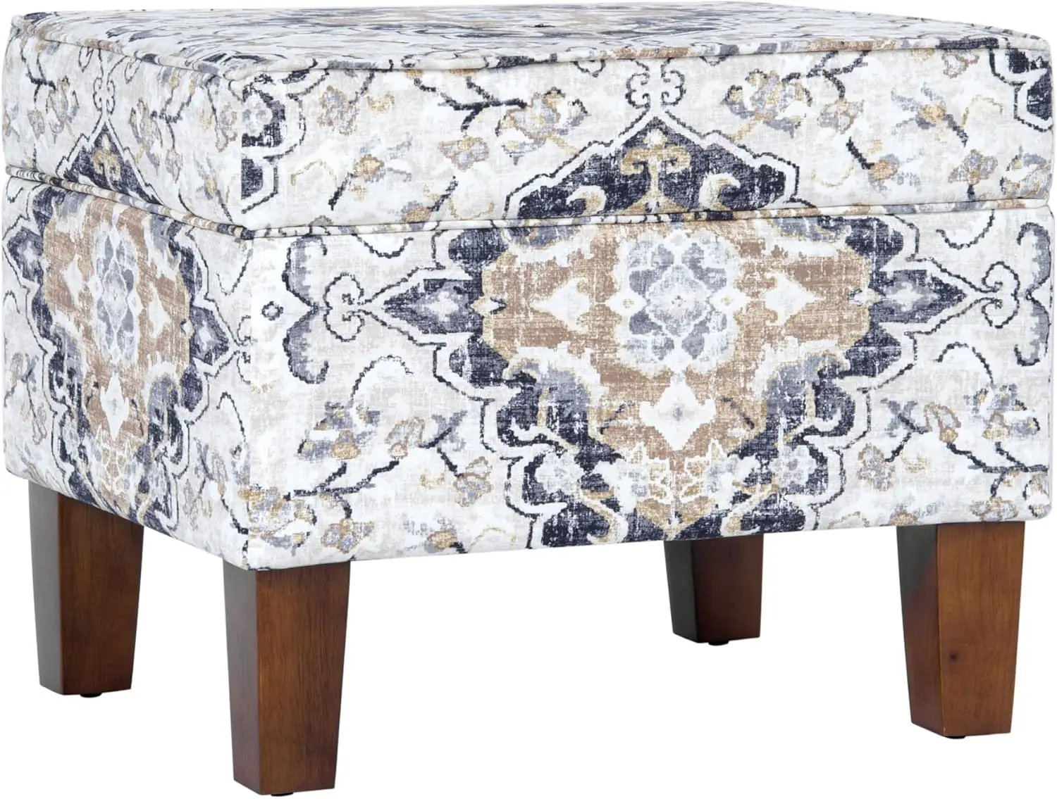 

Современный прямоугольный пуф-трансформер с откидной крышкой, обтянутый тканью цвета состаренного эбенового дерева, для гостиной и спальни