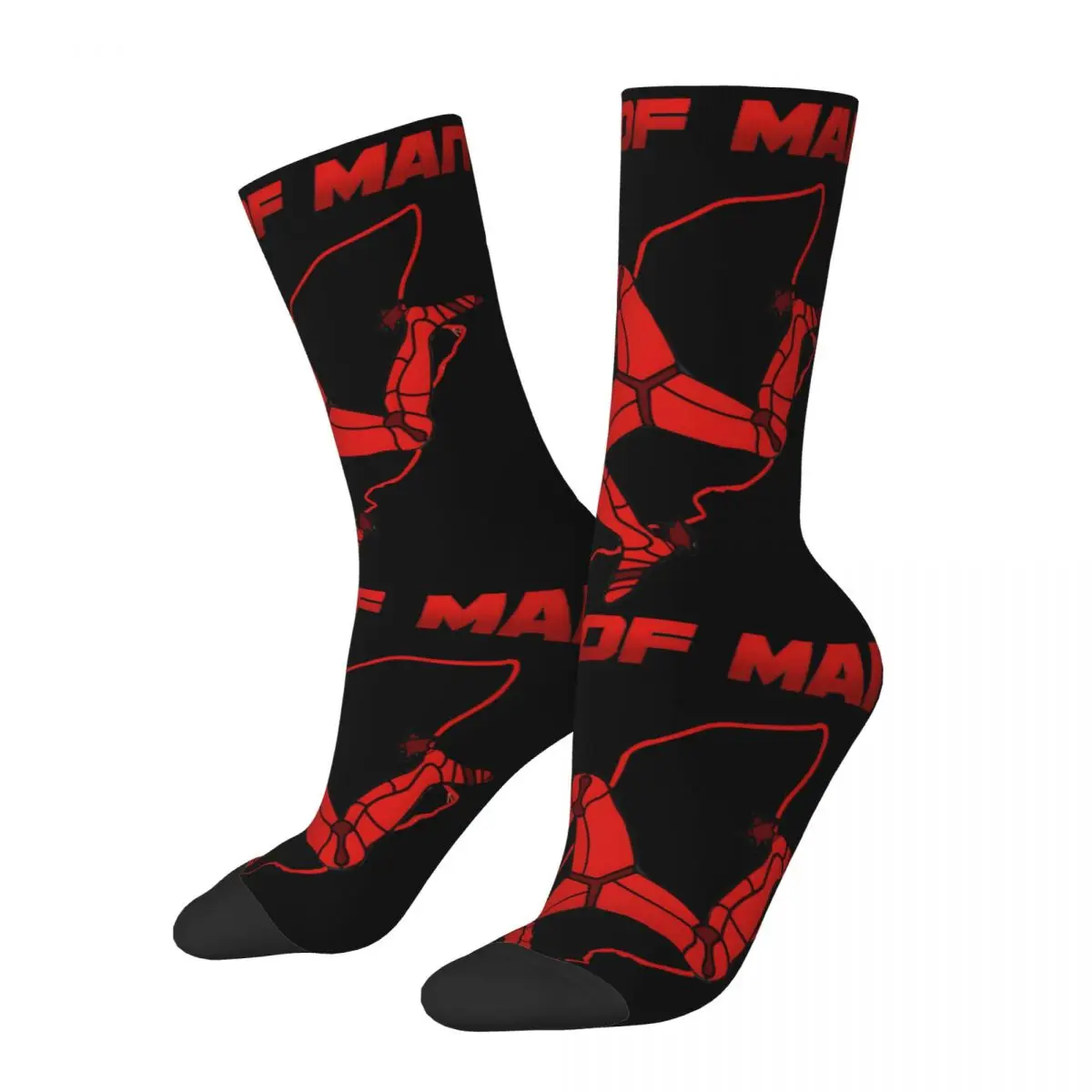 Chaussette de compression amusante en élan pour hommes, Hip Hop, Harajuku, I-Isle Of Man Happy, motif sans couture imprimé, chaussettes d'équipage décontractées pour garçons