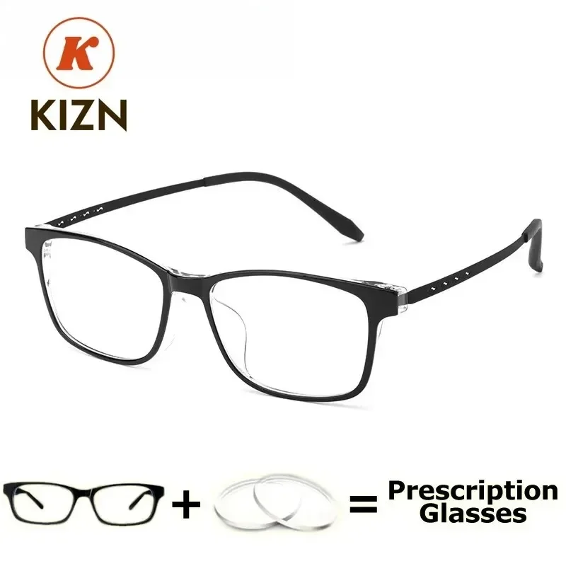 

KIZN Teens Clear Lenses Presbyopia TR90 Reading Glasses Multifocal Prescription Women Myopia Glasses Progressive Eyeglasses