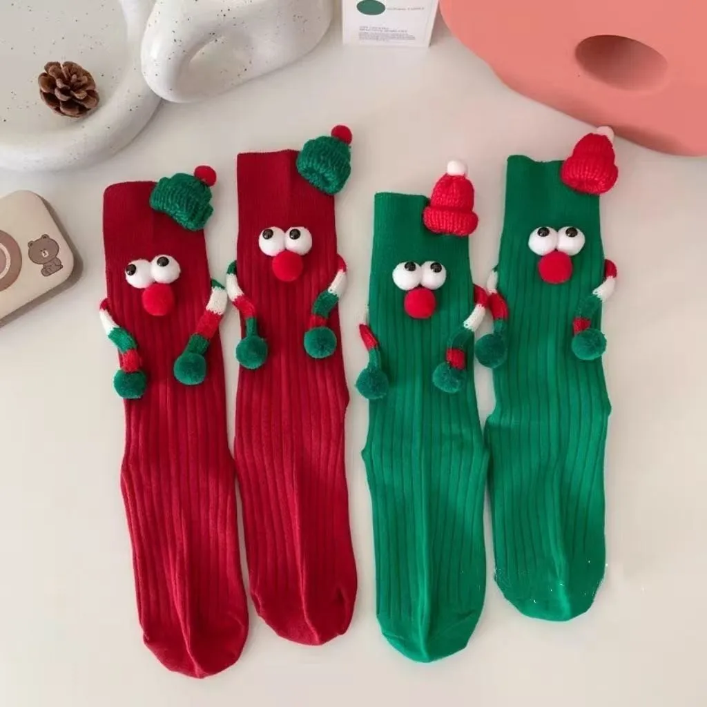 Cute children's mid-calf socks Christmas Funny Socks both for adults and children
