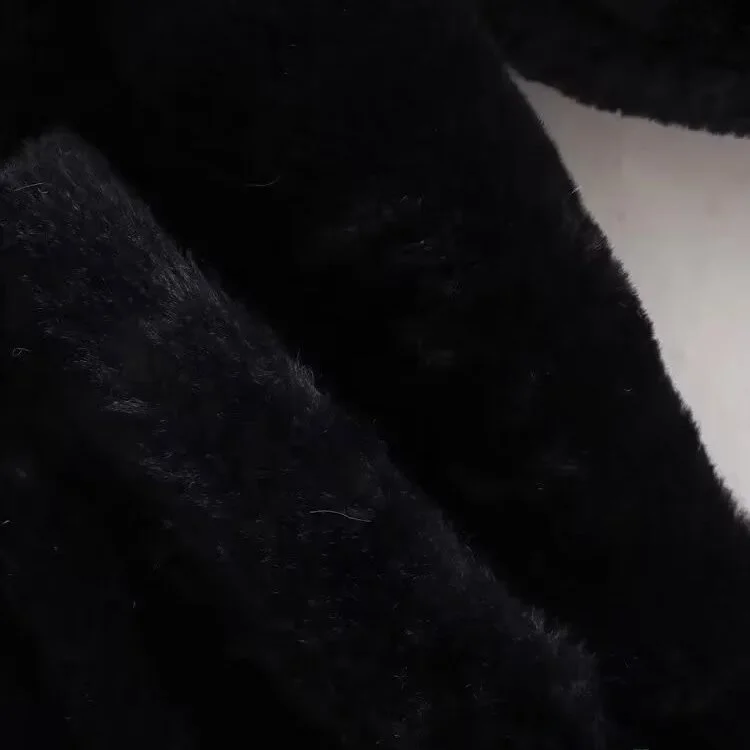 KASLEAD Neue Faionable Faux Fur Flight Jaet Damen-Oberbekleidung 4360252, Polyesterfaser, lang, Sve, normale Länge