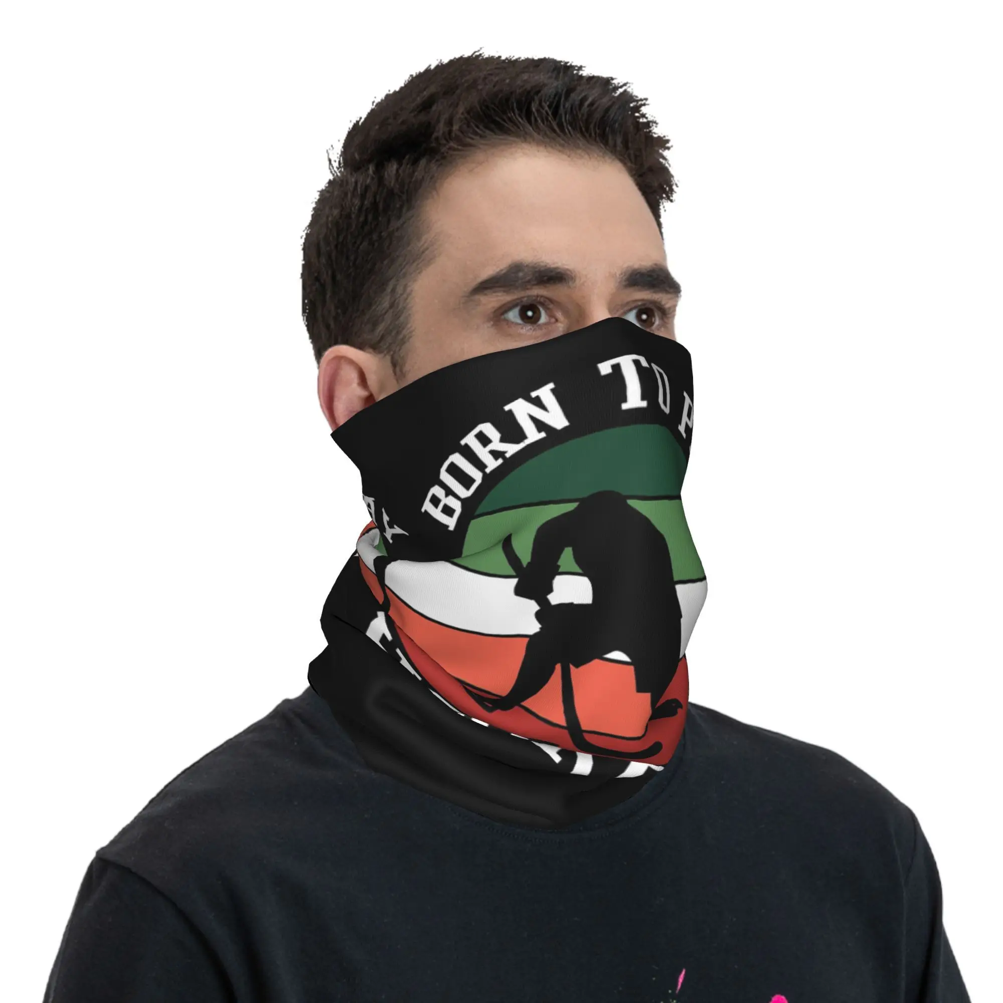 ولد للعب الهوكي باندانا الرقبة الجراب قناع مطبوع وشاح عقال دافئ الجري للجنسين الكبار كل موسم