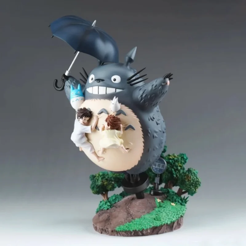 

19cm Hayao Miyazaki Animel Peripheral Totoro Figurine Pvc Desktop Ornaments Action Figure Statue Model Cute Gk Birthday Gifts