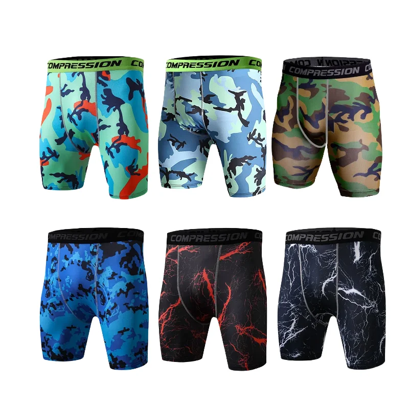 

New Modern Pro Camouflage Compression Quick-drying Tight Shorts Men's Training Running Fitness Pants