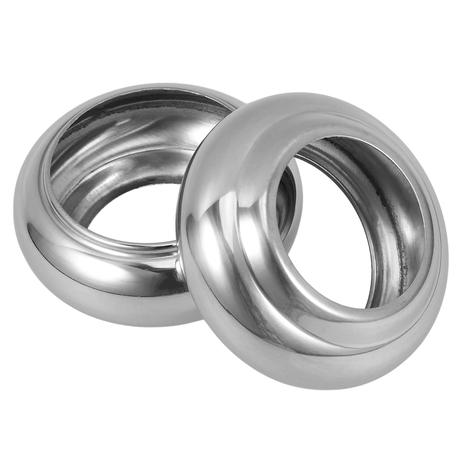 

2Pcs Stainless Steel Post Versatile Outdoor Fence Staircase Railing Decor Easy Installation Post Caps Base