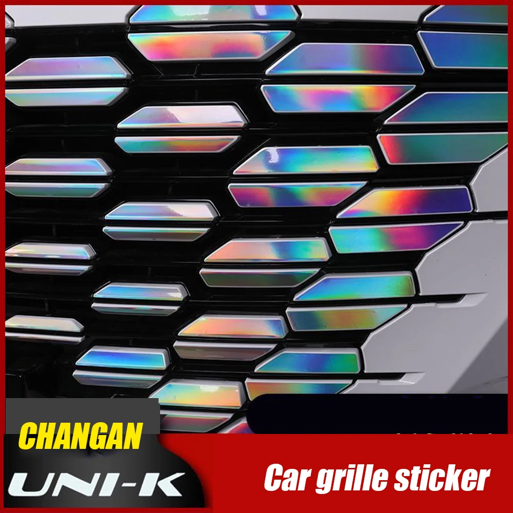 FOR CHANGAN UNI-K unik 2022 2023 Car grille sticker exterior decoration accessories screen color changing film patch DIY sequins