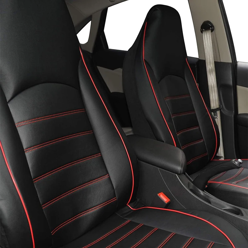 Ganzjahres-Universal-PU-Leder-Autositzbezug, vollständig umschließender Sitzschutz, wasserdicht, passend für Limousinen, SUVs, Pick-ups und LKWs – Detail 8