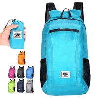Waterproof Folding Mountaineering Bag 20L Large Capacity Ultralight Canvas Backpack Foldable Double-Shoulder Bag