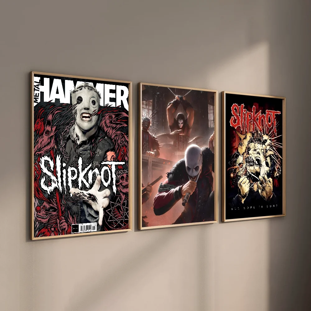 Rock S-SlipknotES Band Poster HD art sticky wall waterproof home living room bar decoration