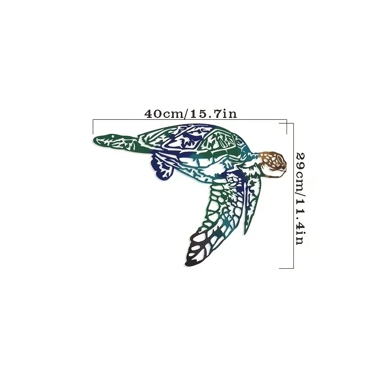 Metal Crafts Swordfish Jellyfish Turtle Home Decoration Art Wall Decoration Ornaments Popular Iron Art, Wall decoration, Artwork