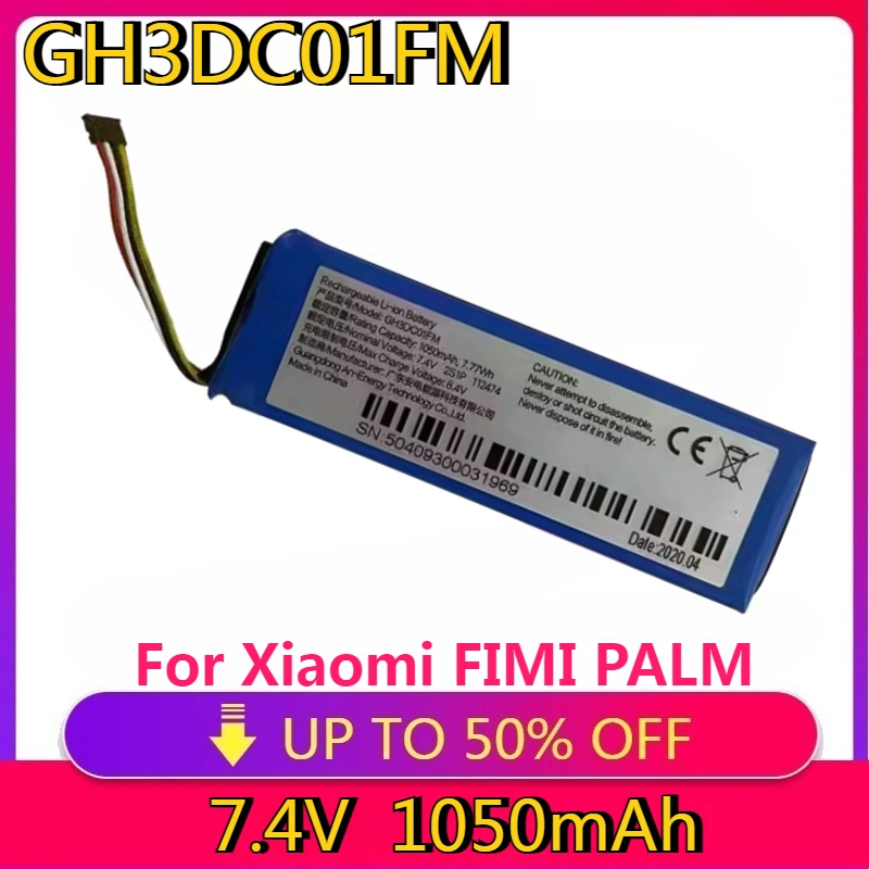 

High Quality Replaceable GH3DC01FM New 7.4V 1050mAh GH3DC01FM Battery for Xiaomi FIMI PALM ,PALM 1 Pocket Gimbal Camera +tools