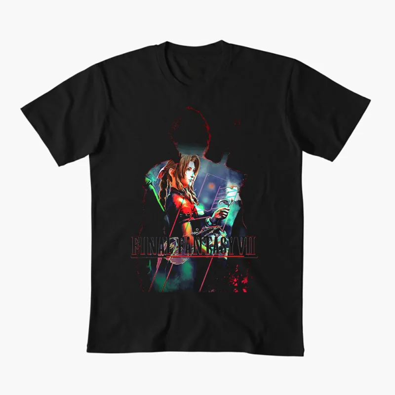 

final fantasy vii 0508 Video game Gift T shirt for RPG gamer 100% cotton Short Sleeve Graphic Clothes All size tops S-6XL