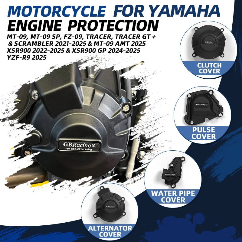 

Комплект защиты двигателя GBRacing для тяжелых условий эксплуатации для YAMAHA YZF-R9 MT-09 ATM 2025 FZ-09 Tracer GT Scrambler 2021-2025