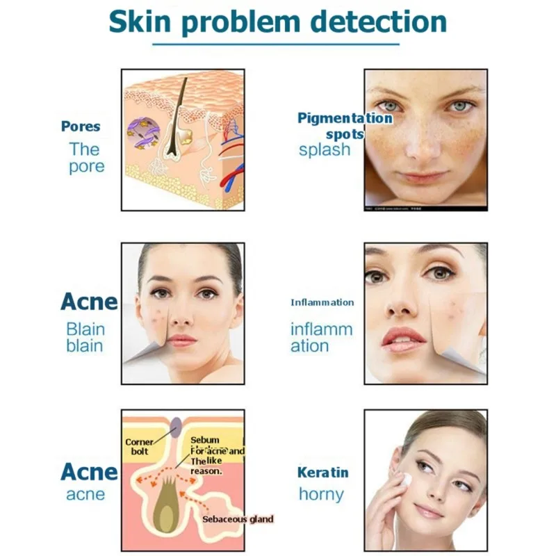 BAAO-Digital Microscope For Skin Pores, Hair Follicles-Wifi HD For Skin Hair Scalp Analyzer-Magnifier Camera For PC& Phone
