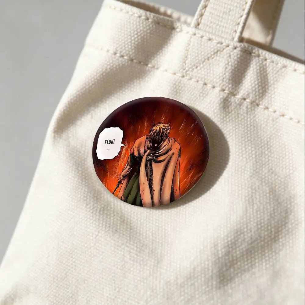 V-Vinland Saga Thorfinn Badges Creative Tinplate Button PinsBrooch Badge Clothes Backpack