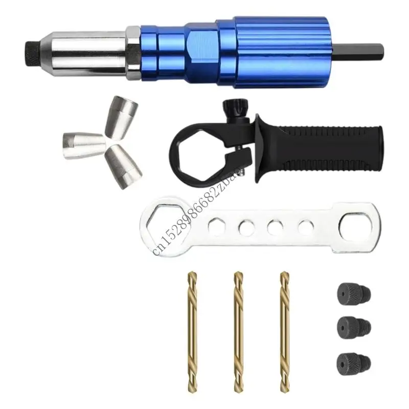 محول H7EA Compact Electric Prols Puns Adapter للحفر مع تصميم سبيكة خفيفة الوزن و SHEX SHANK من أجل العمل المعدني #1