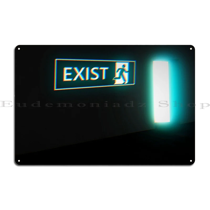 Exist Metal Sign Club Party Create Wall Plaque Create Classic Tin Sign Poster