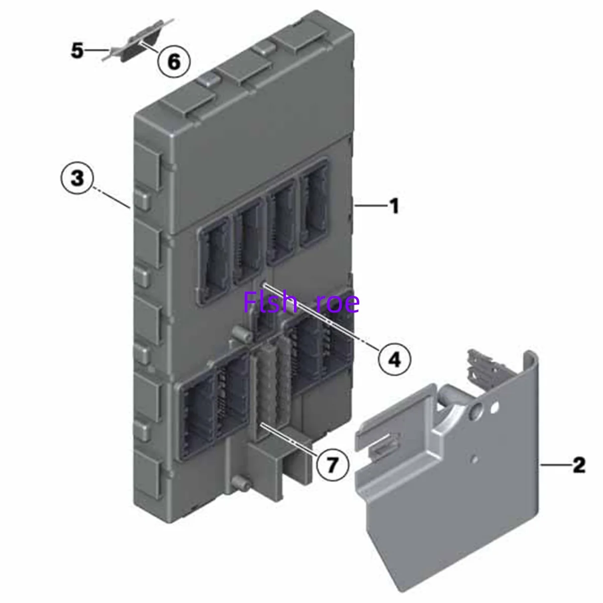 USED 61355A7FB57 is applicable to the electronic module of B-M-W 3 Series F30 with N20  B20B engine, 2.0L, for 2014 model year.