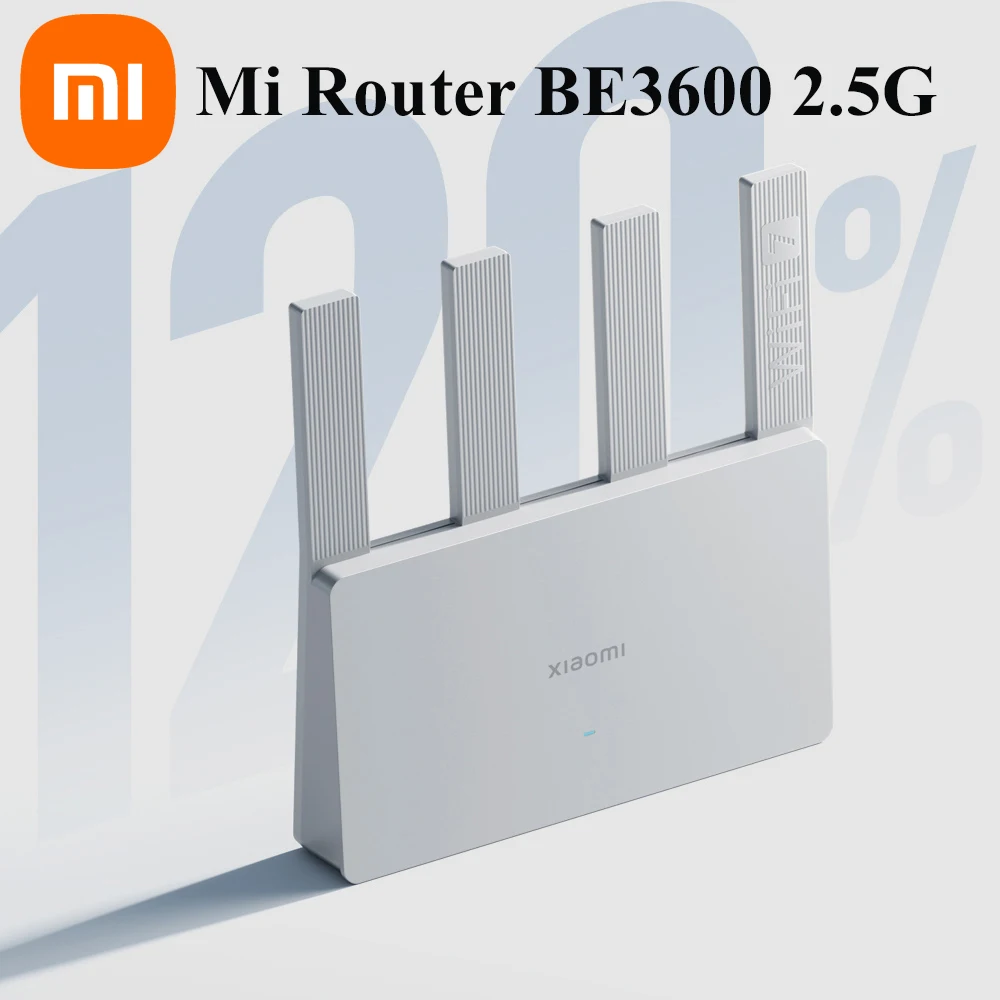 

Xiaomi Mi Router BE3600 2.5G Wifi7 Wiress Router 2,4 ГГц 5 ГГц двухдиапазонная сетка работает с сетевым кабелем приложения Xiaomi mijia mihome