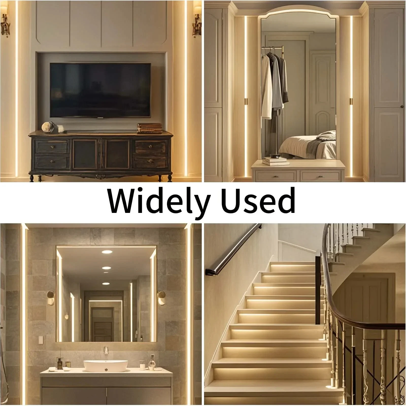 USB Button Switch COB LED Strip Light High Brightness Flexible Strip Lamp For TV Backlight Bedroom Study Room Decor Lighting