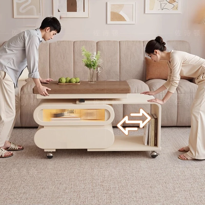 القهوة غرفة المعيشة طاولة طعام ارتفاع الخريف تصميم الحديثة بسيطة طاولة طعام المطبخ طاولة قابلة للطي Basse دي صالون الأثاث