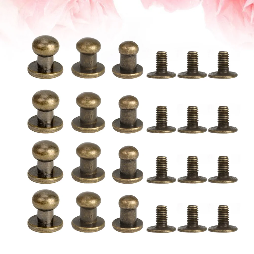

72 Pcs Luggage Repair Rivets Shoe Buttons Belt Screws Accessories Fasteners Mini Studs Suite