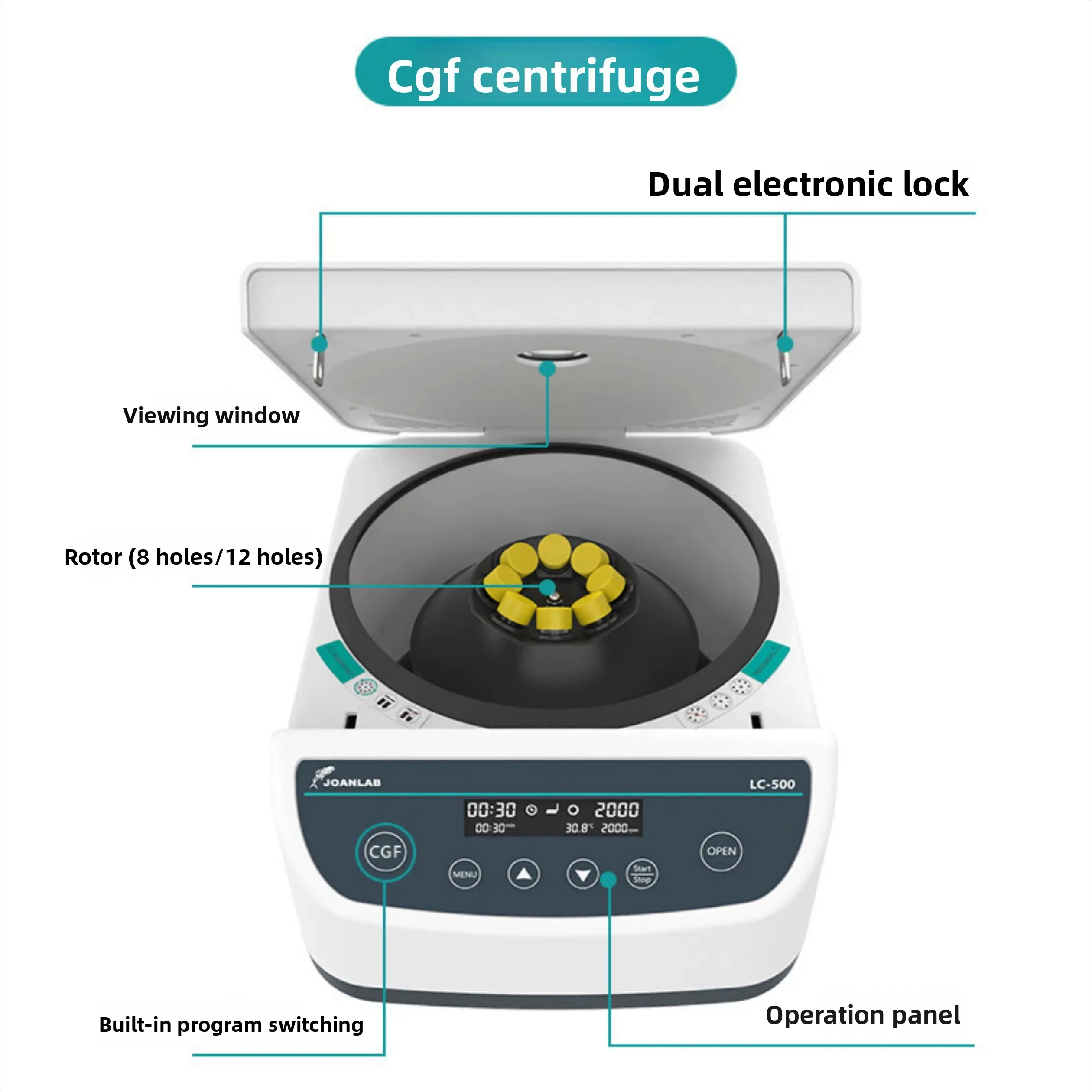 PRP centrifuge laboratory small 10ml lipid serum separation benchtop low-speed microplate CGF