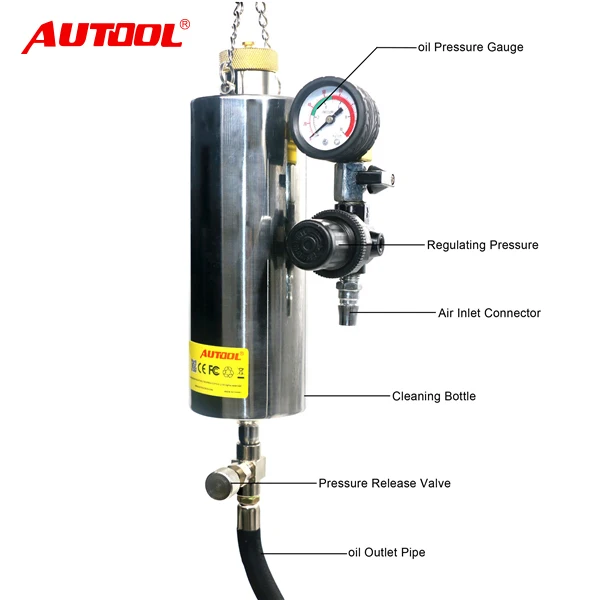 AUTOOL C100 Auto Injector Cleaner Non-Dismantle Fuel Injector Car Fuel Tester Fuel Washing Tool