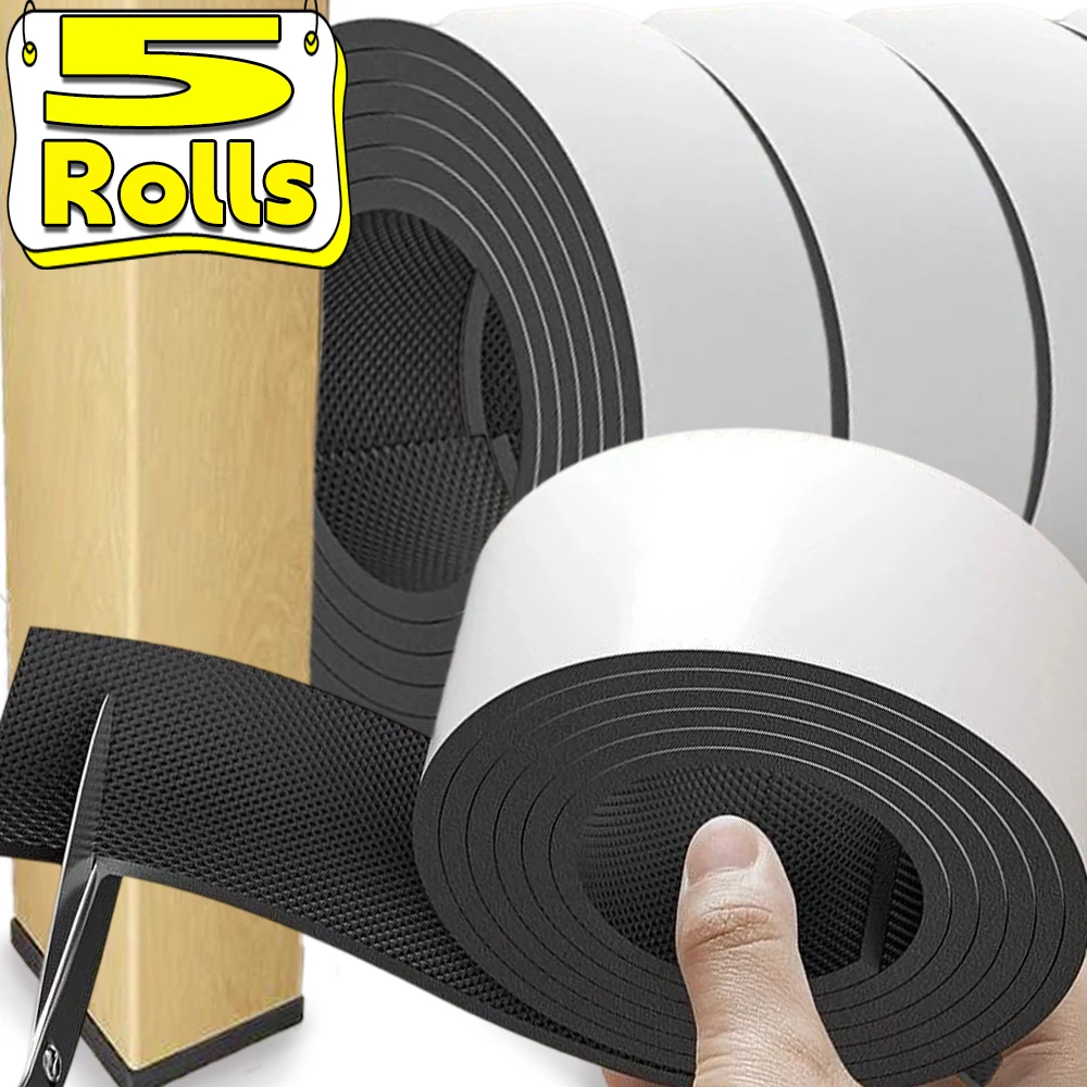 

Black Anti-slip Furniture Pads Mute Mats Bumper Damper Non-Slip Pad Foot Cover Self Adhesive Table Chair Foot Protection Pad